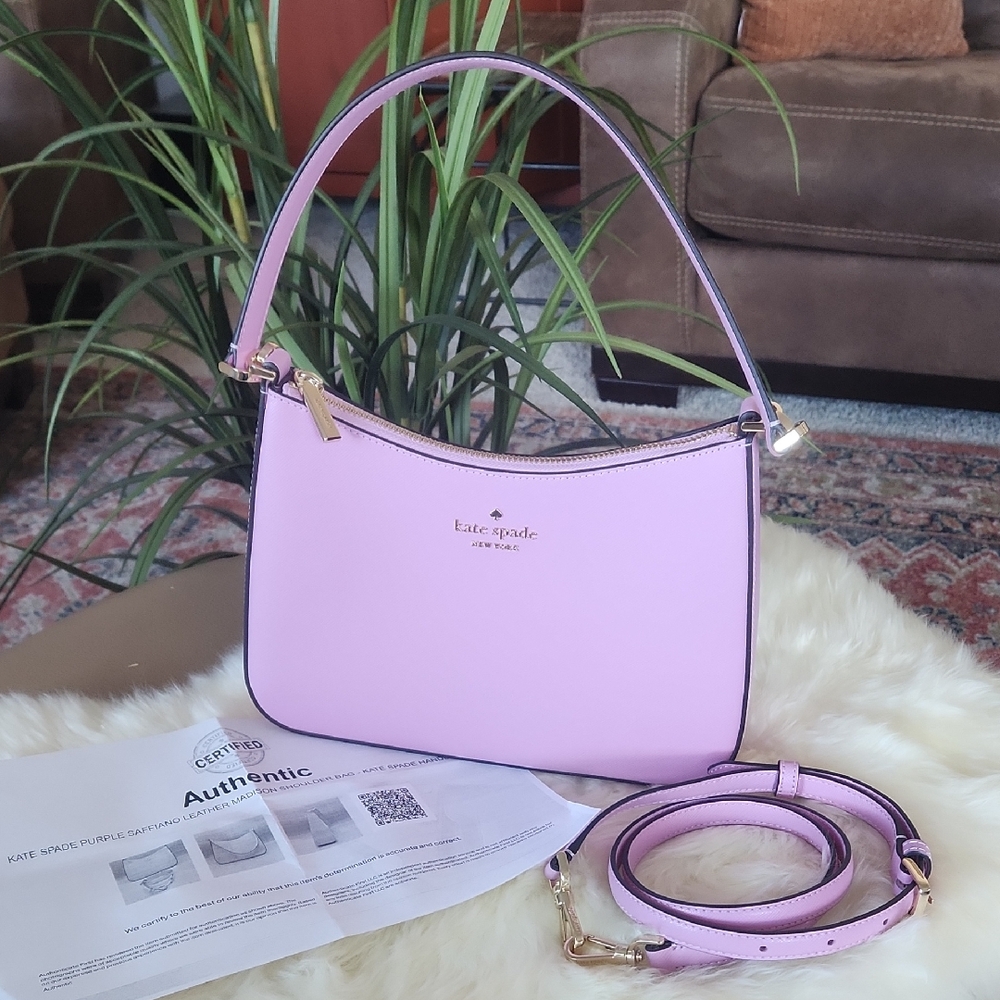 Beautiful NWOT Kate Spade Light Lavender Leather Shoulder/Crossbody Bag 💜🩷